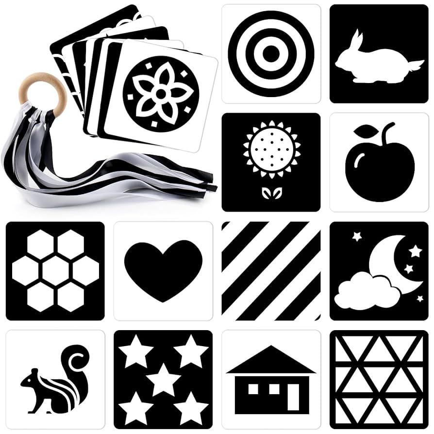 High-Contrast Flash Cards – Safe for Eyes