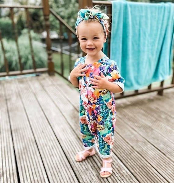 Springtime Baby Romper with Floral Prints