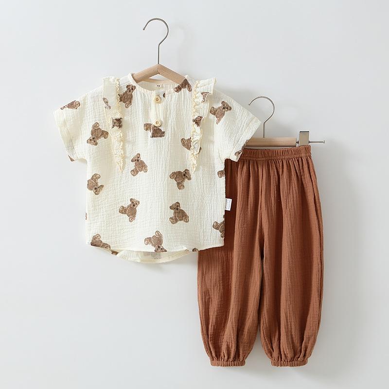 Breathable Muslin Summer Outfit for Baby