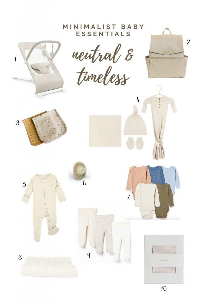 Minimalist Baby Outfit in Neutral Tones