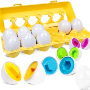 Color & Shape Matching Eggs: Fun Learning Toy for Toddlers