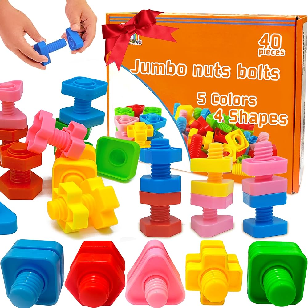 Engaging Jumbo Nuts and Bolts: A Fun Learning Toy for Toddlers