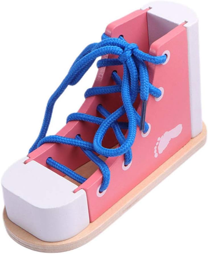 Mastering Shoelaces: NUOBESTY's Fun Wooden Lacing Toy for Kids