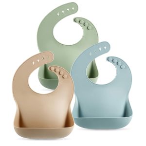 Stylish and Practical: PandaEar's Waterproof Silicone Baby Bibs