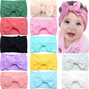Stylish & Soft: CÉLLOT Super Stretchy Headbands for Baby Girls