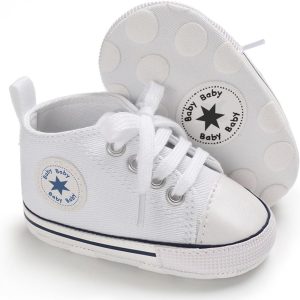 Trendy Unisex High-Top Sneakers for Baby's First Steps