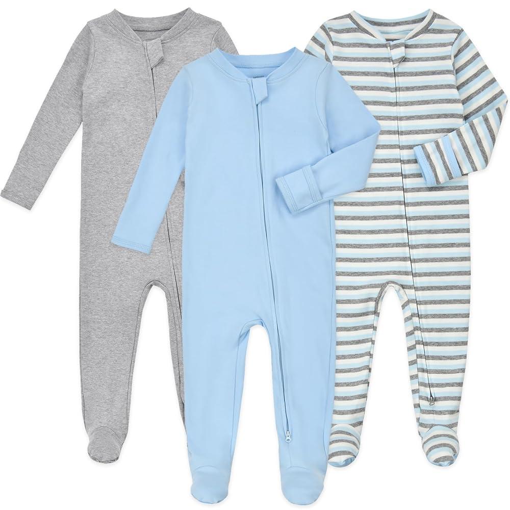 Baby Pajamas with Fold-Over Mittens